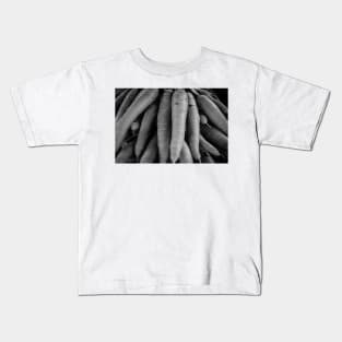 Carrots Black and White Kids T-Shirt